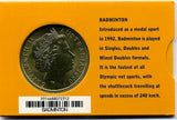 オーストラリア シドニーオリンピック5ドル黄銅貨 バドミントン - 野崎コイン