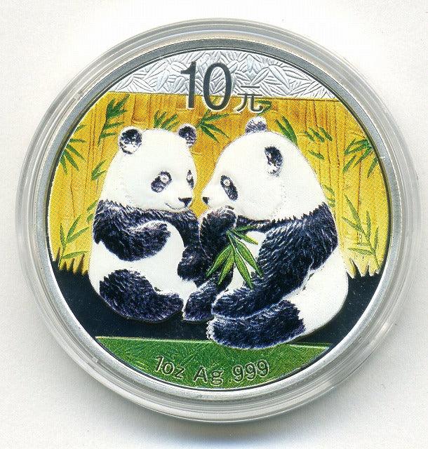中国パンダ銀貨【2009年・1oz】箱とクリアケース付 26PDSV30BU