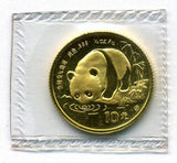 中国 パンダ金貨 10元 1/10オンス 1987年 - 野崎コイン