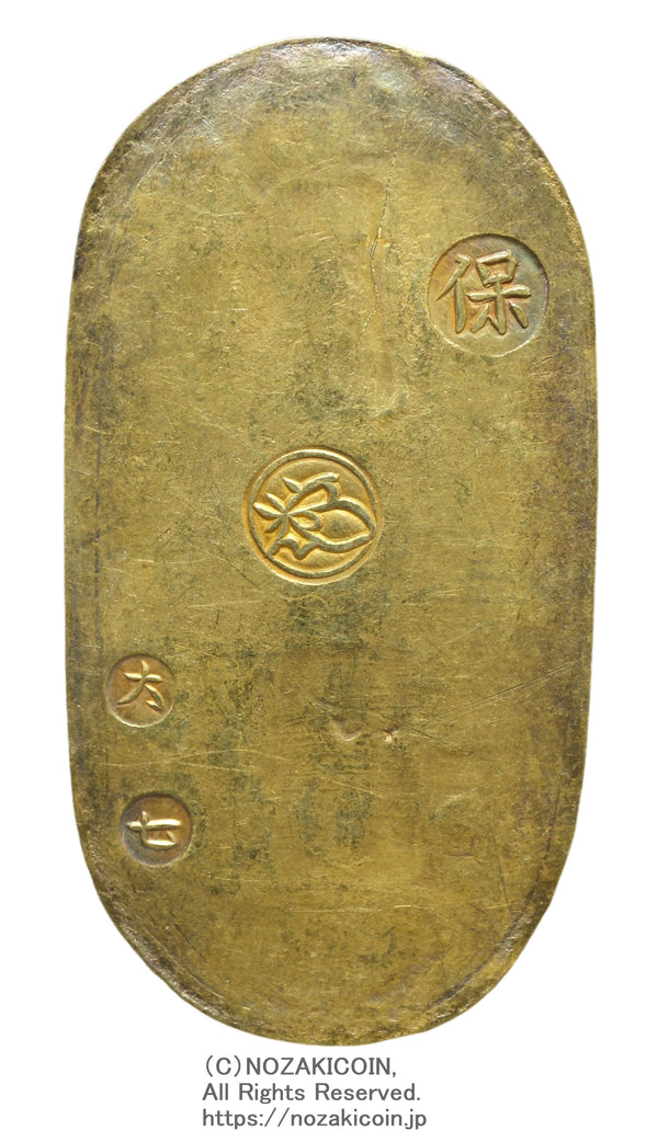天保小判金 九当 鑑定書付 桐箱入り 天保小判 – 野崎コイン