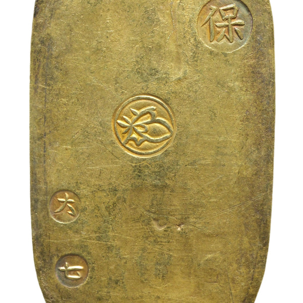 天保小判金 背刻印 大七 鑑定書付 158 – 野崎コイン