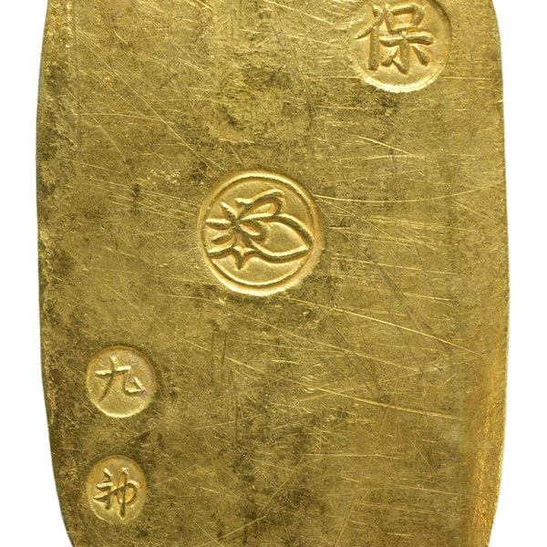 天保小判金 背刻印 九神 鑑定書付 719 – 野崎コイン