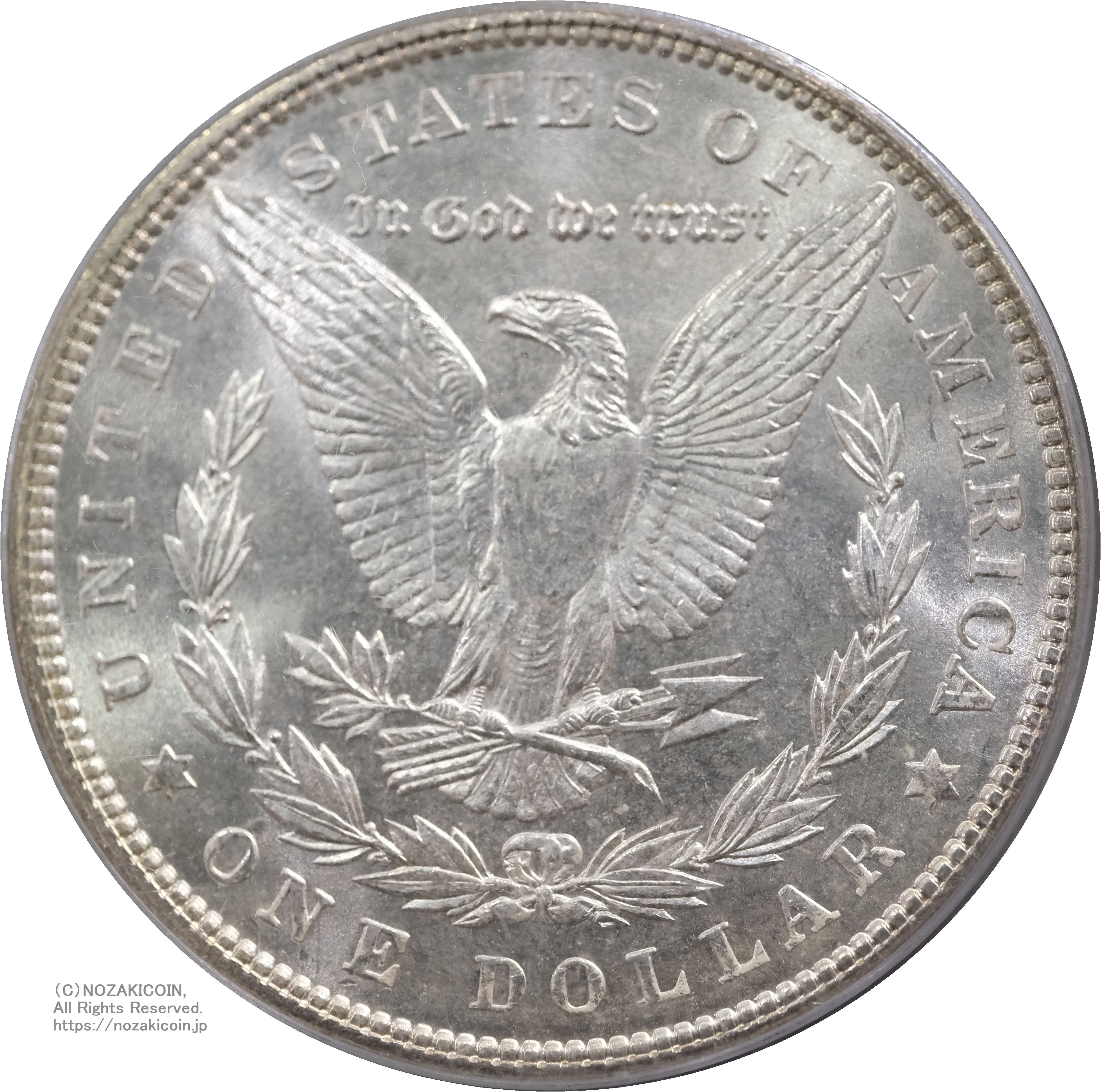 廃盤激レアです。 「ゴッド・ブレス・アメリカ('11米)」 アメリカ 1ドル銀貨 1903年 PCGS MS65 581 – 野崎コイン