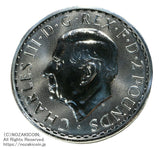 2026年 イギリスブリタニア銀貨 2ポンド
純銀1オンス
カプセル封入
ミルクスポット（白いシミ）がある場合があります