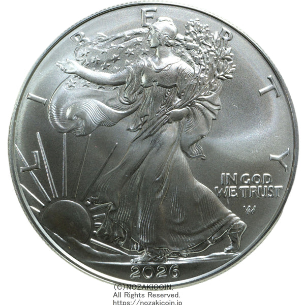 アメリカ 1ドル イーグル銀貨 2026年 – 野崎コイン