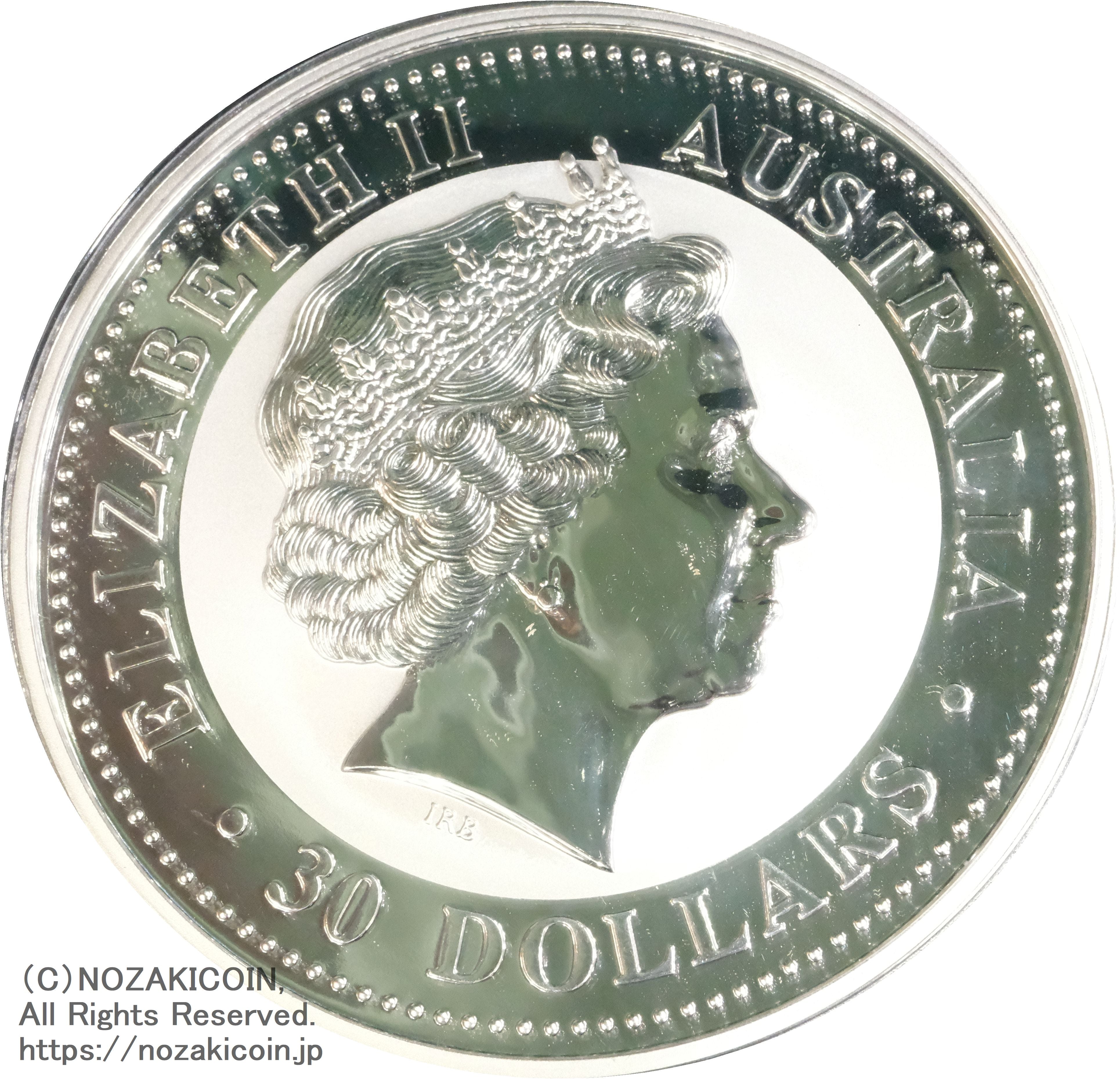 オーストラリア 1kg 30ドル純銀貨 カワセミ1999年 – 野崎コイン
