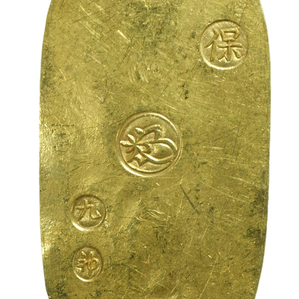 【真性品・本物補償】天保小判 天保小判金 天保小判金 背刻印 九神 鑑定書付 094 – 野崎コイン