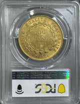 フランス エンゼル 100フラン金貨 1886A PCGS MS63