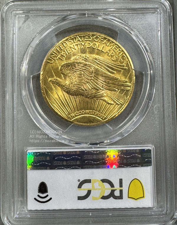 アメリカ 20ドル金貨 セントゴーデンズ 1927年 PCGS MS63