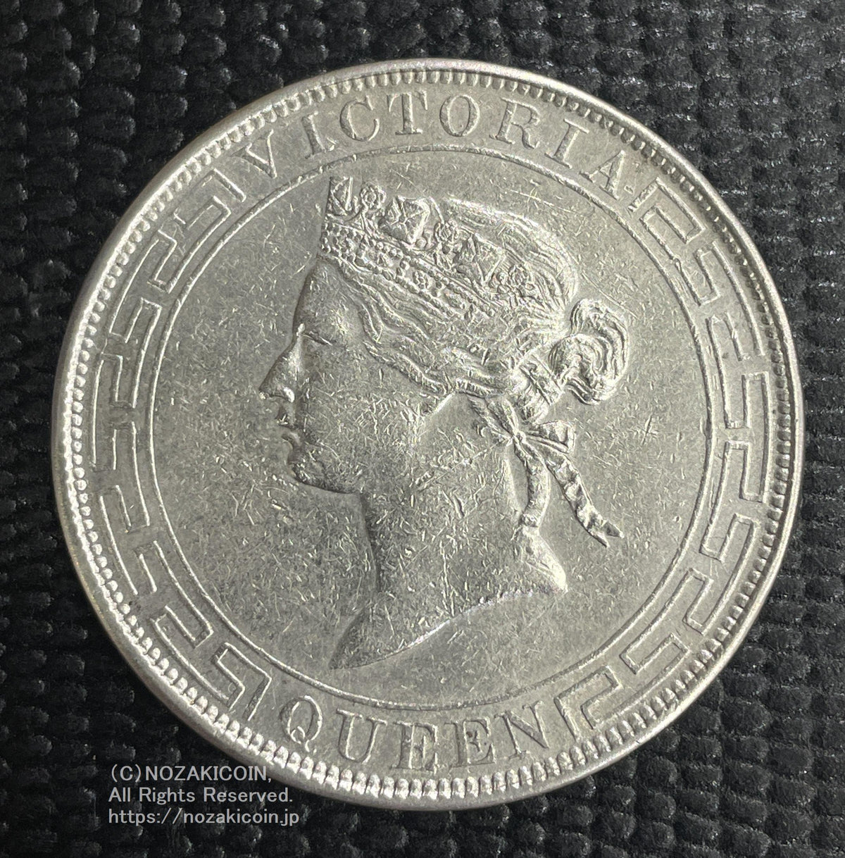 香港コインと香港歴史切手帳 1960 Hong Kong One Dollar Coin - Queen Elizabeth II -KM31