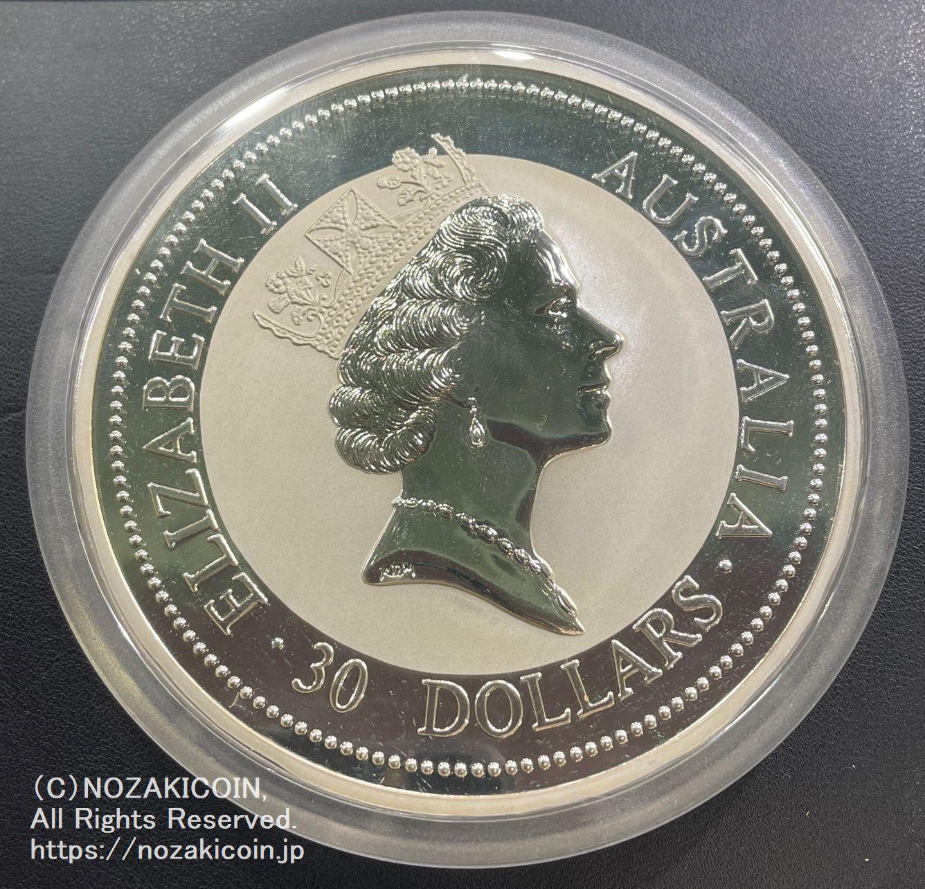 １９９４年 エリザベス オーストラリア ３０ドル １キロ 純銀貨 