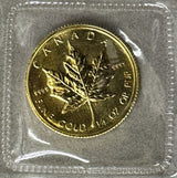 1984年メイプルリーフ10ドル金貨
直径:20mm
品位:金99.99%
重さ:7.7758g(1/4オンス)
カナダを代表する純金貨です。表面にはエリザベス2世の肖像、裏面にはカナダの象徴であるカエデが優雅に描かれています。品位99.99%の最高純度金を使用し、直径20mm、重さ7.7758g（1/4オンス）の堂々とした輝きを放ちます。世界的に認知度の高いコインの定番です。歴史的価値と美術的価値を兼ね備えた、資産保全やコレクション充実に最適な一枚です。