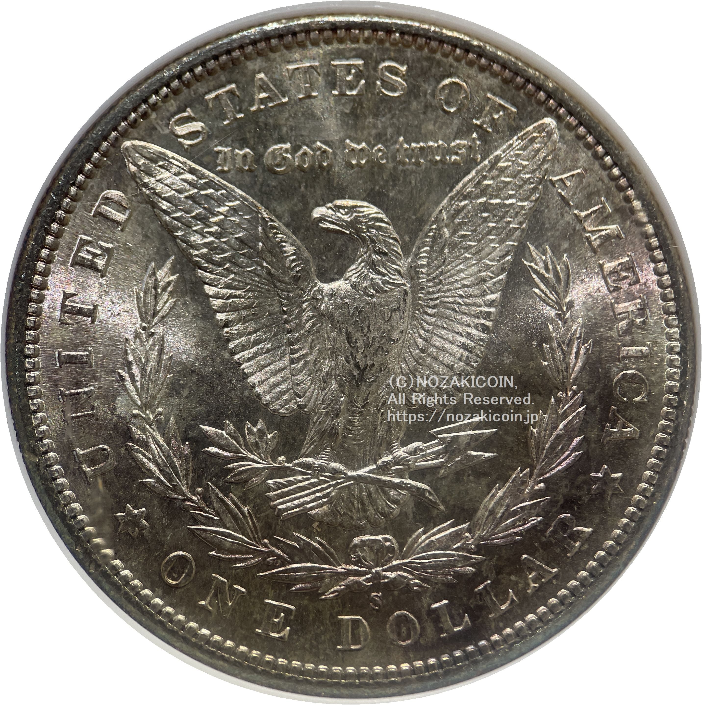 アメリカ 1ドル銀貨 1881年S NGC MS65 050 – 野崎コイン アメリカ 1ドル銀貨 1881年S NGC MS65 050 – 野崎コイン