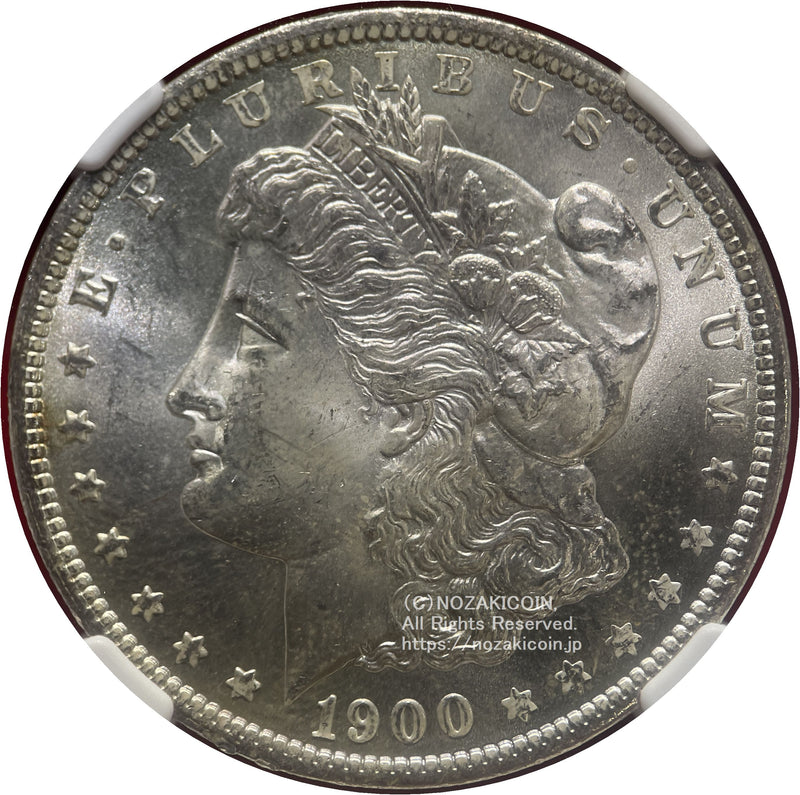 アメリカ　1ドル銀貨　1900年O　NGC MS65　010