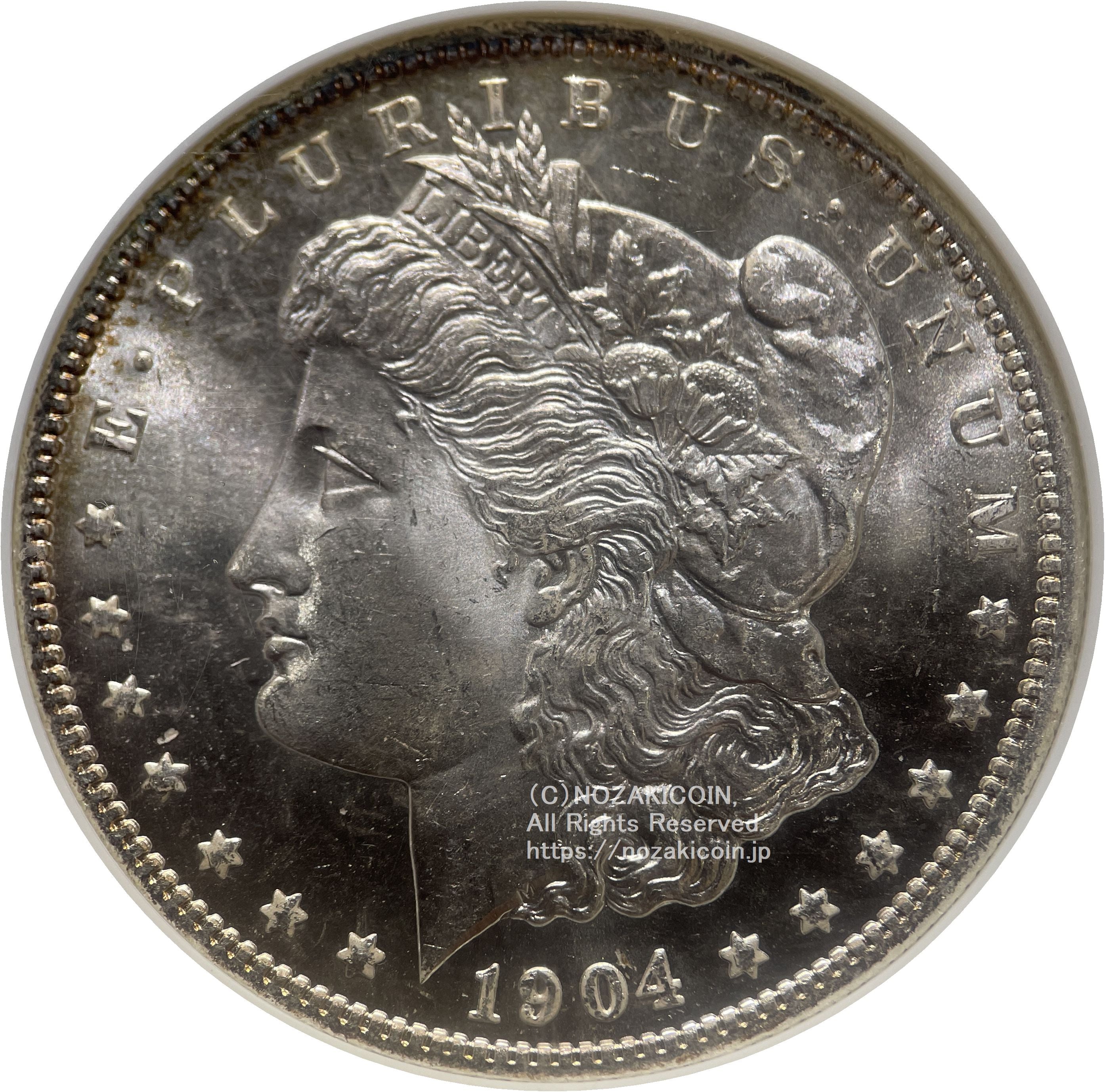 アメリカ 1ドル銀貨 1904年O NGC MS65 013 – 野崎コイン