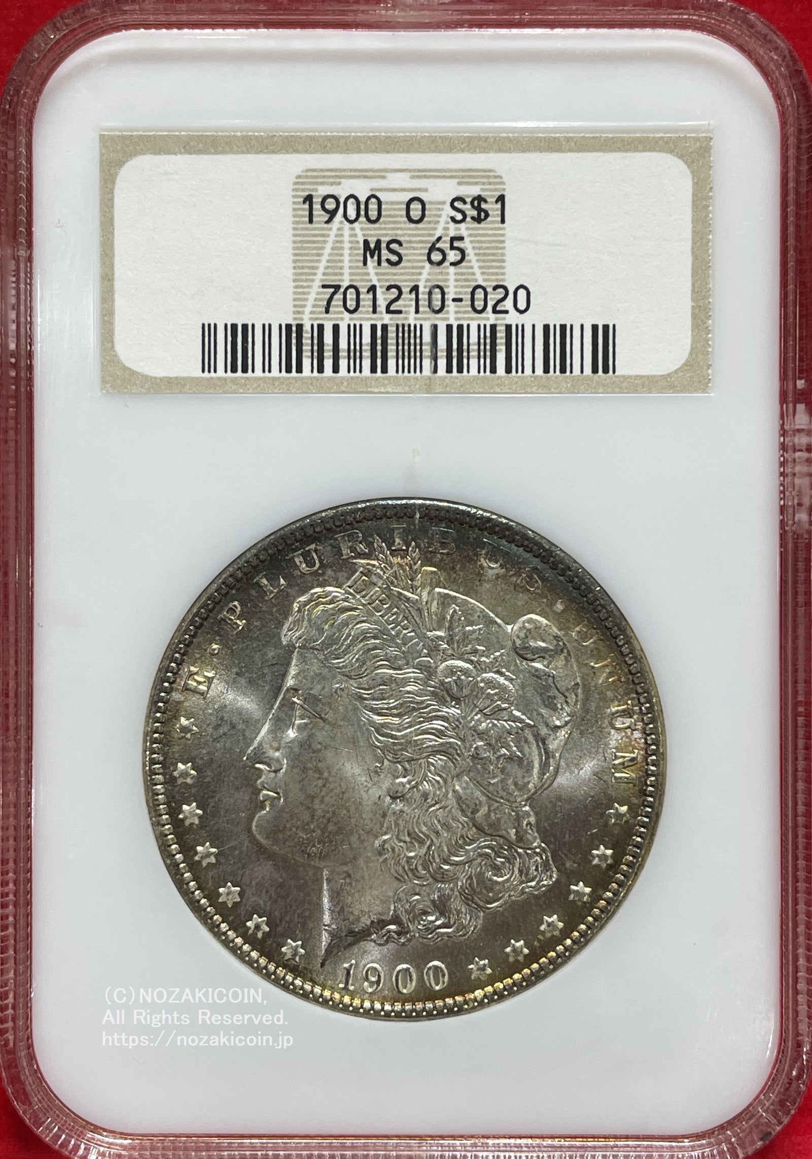 アメリカ 1ドル銀貨 1900年O NGC MS65 020 – 野崎コイン