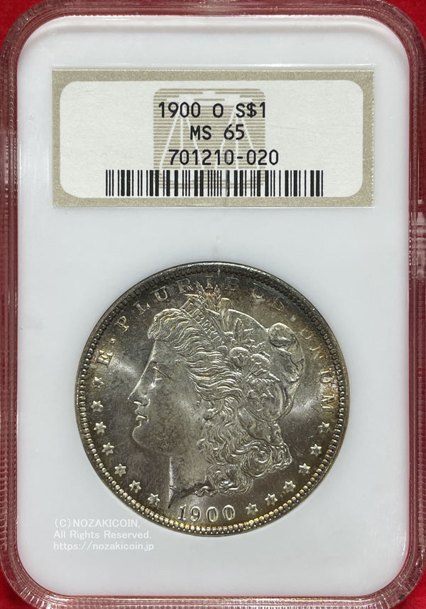 アメリカ　1ドル銀貨　1900年O　NGC MS65　020