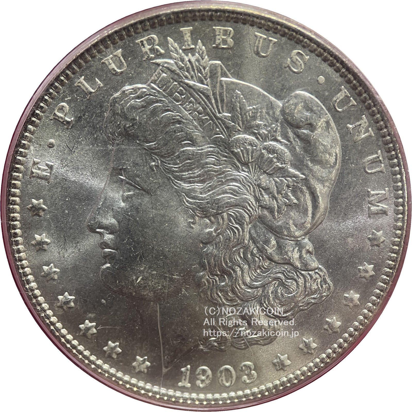 アメリカ 1ドル銀貨 1903年 PCGS MS65 581 – 野崎コイン