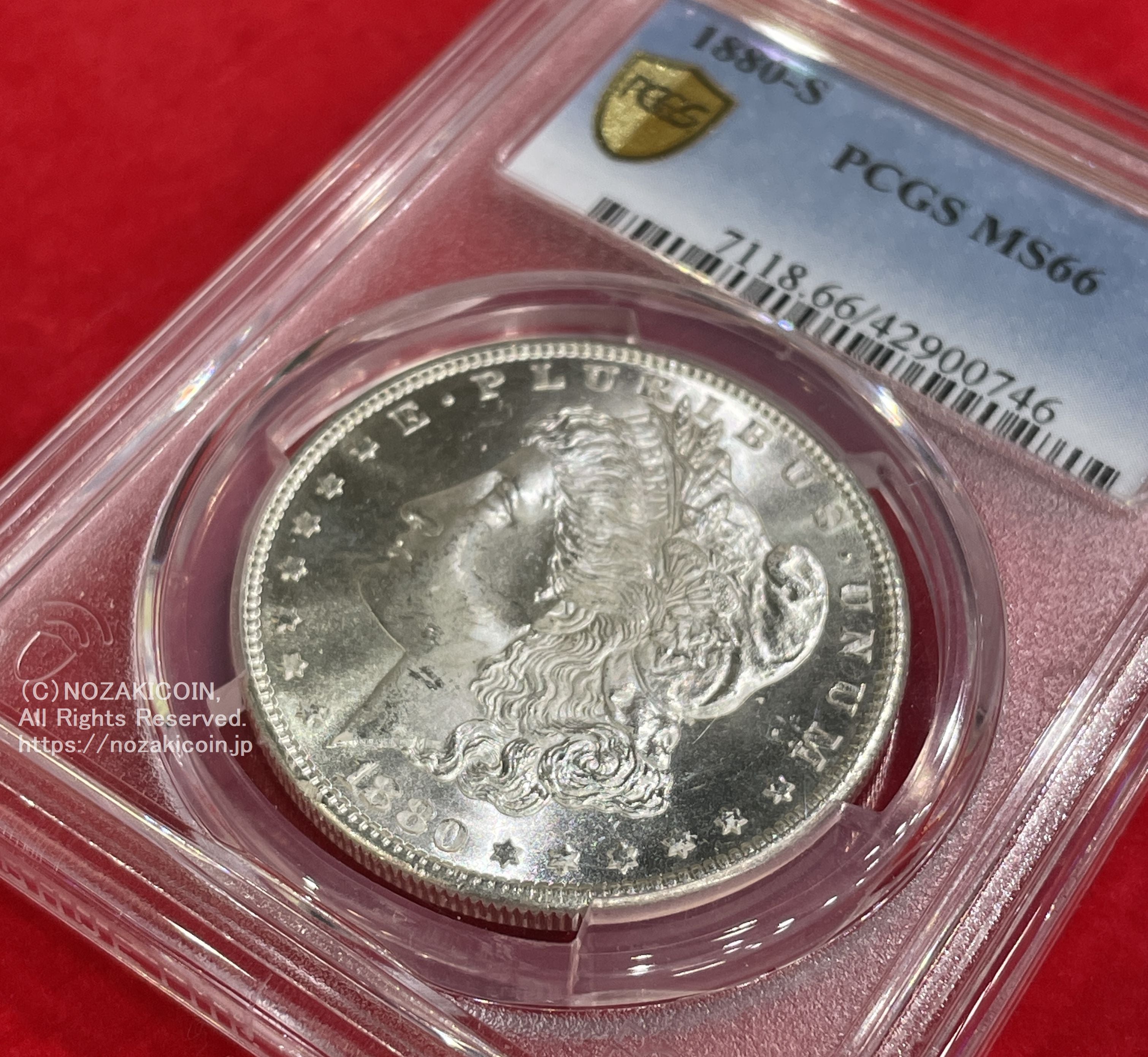 アメリカ 1ドル銀貨 1880年S PCGS MS66 748 – 野崎コイン