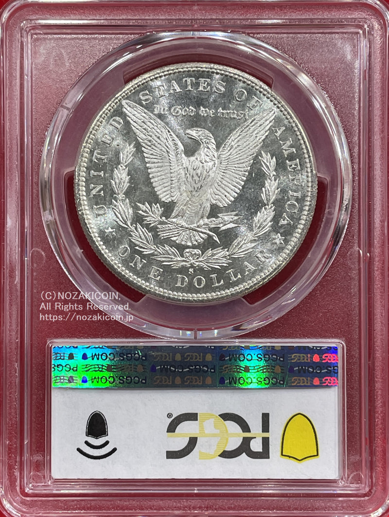 アメリカ　1ドル銀貨　1881年S　PCGS MS66　832