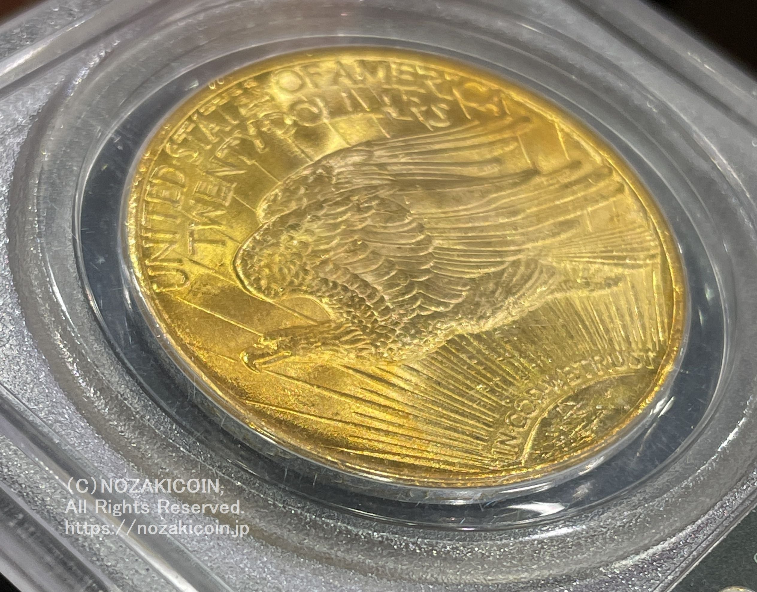 アメリカ 20ドル金貨 セントゴーデンズ 1928年 未使用 PCGS MS62