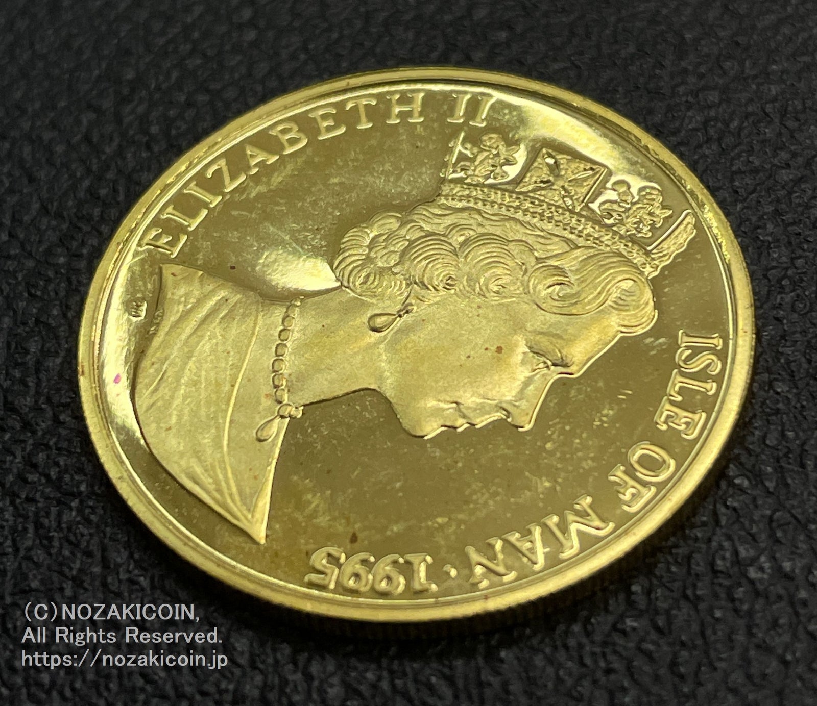 マン島 1/2クラウン猫金貨 1/2オンス 1995年 美品 – 野崎コイン