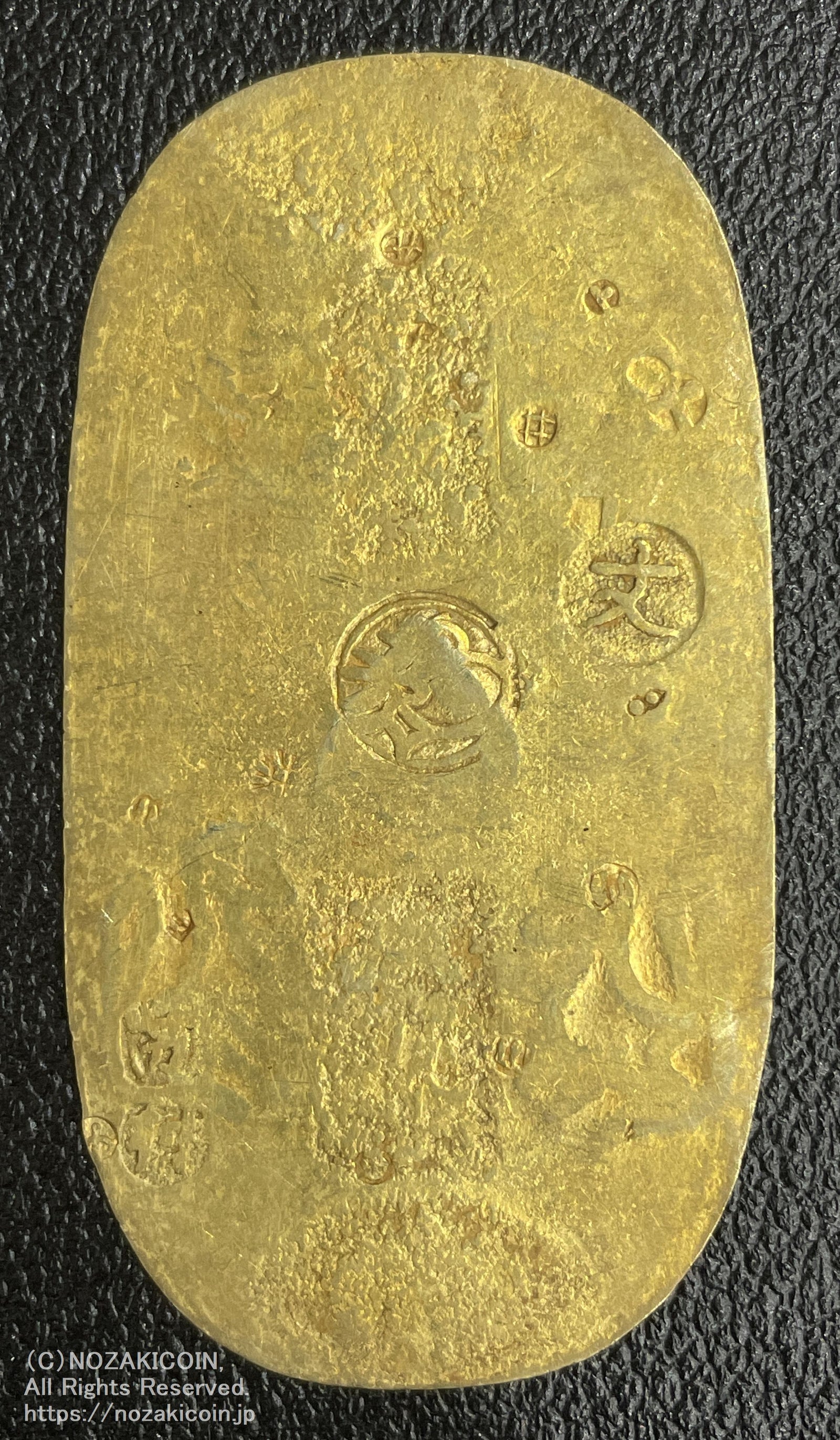 元文小判金 稲荷刻印 背刻印 サカ村 鑑定書付 749 – 野崎コイン