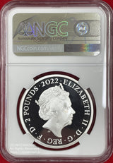 2022年1オンスプルーフ銀貨 英国2ポンド Rolling Stones イギリスのロックバンド、ザ・ローリング・ストーンズの結成６０周年記念の１オンス純銀貨です。発行枚数は限定８,０００枚。1962年ロンドンで結成され、半世紀以上にわたり第一線で輝き続ける唯一無二の存在です。表面には故エリザベス2世女王陛下の最後の貨幣肖像画が描かれています。
