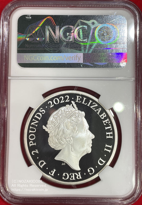 2022年1オンス純銀貨 英国2ポンド British Monarchs King George Ⅰ 発行枚数は限定１,３５０枚、プルーフ仕上げとなっています。