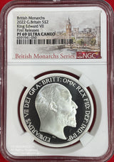 2022年1オンス純銀貨 英国2ポンド British Monarchs King Edward Ⅶ 発行枚数は限定１,３５０枚、プルーフ仕上げとなっています。
