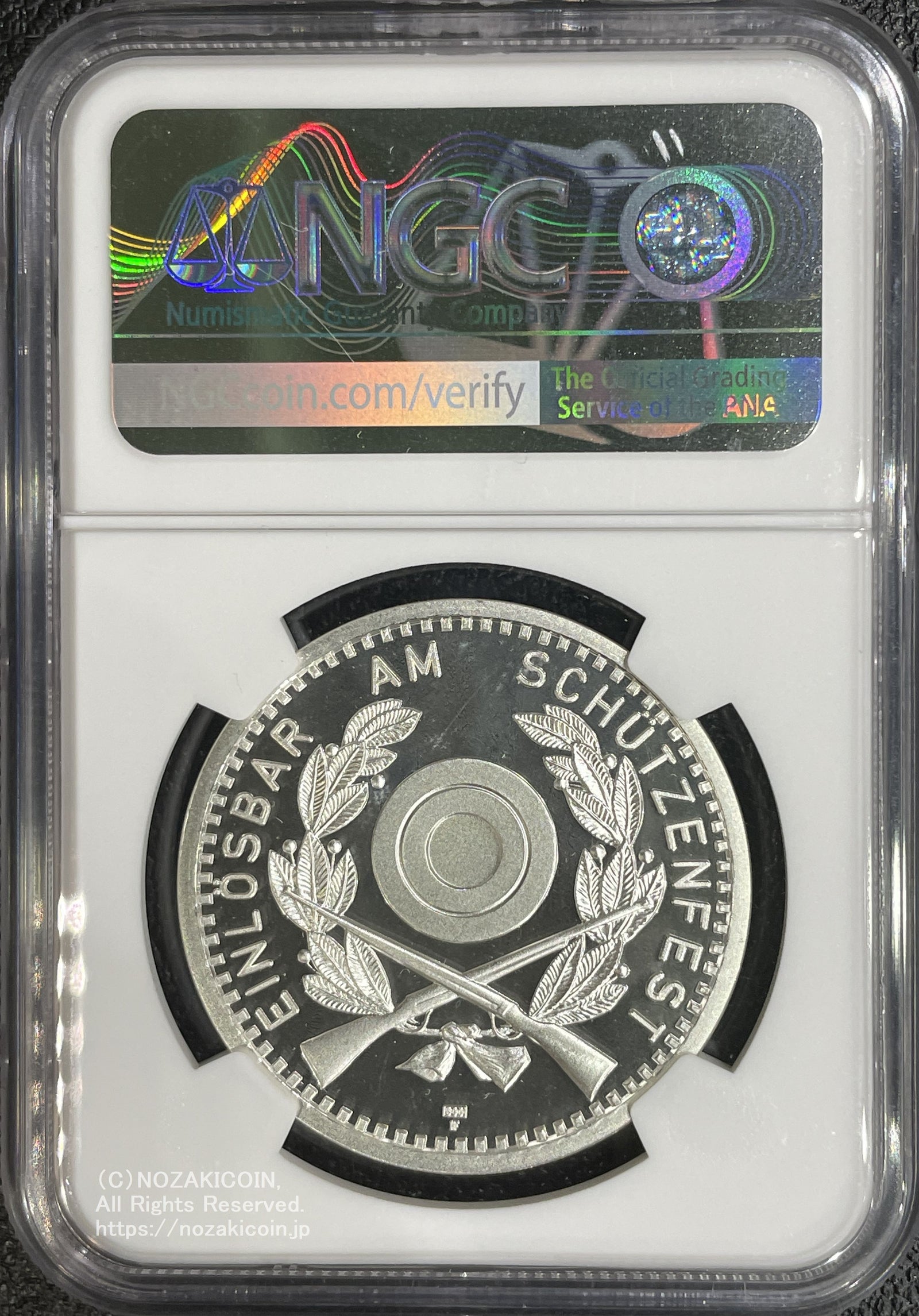 スイス 射撃祭 50フラン銀貨 1990 Winterthur NGC PF69 ULTRA CAMEO 015 – 野崎コイン