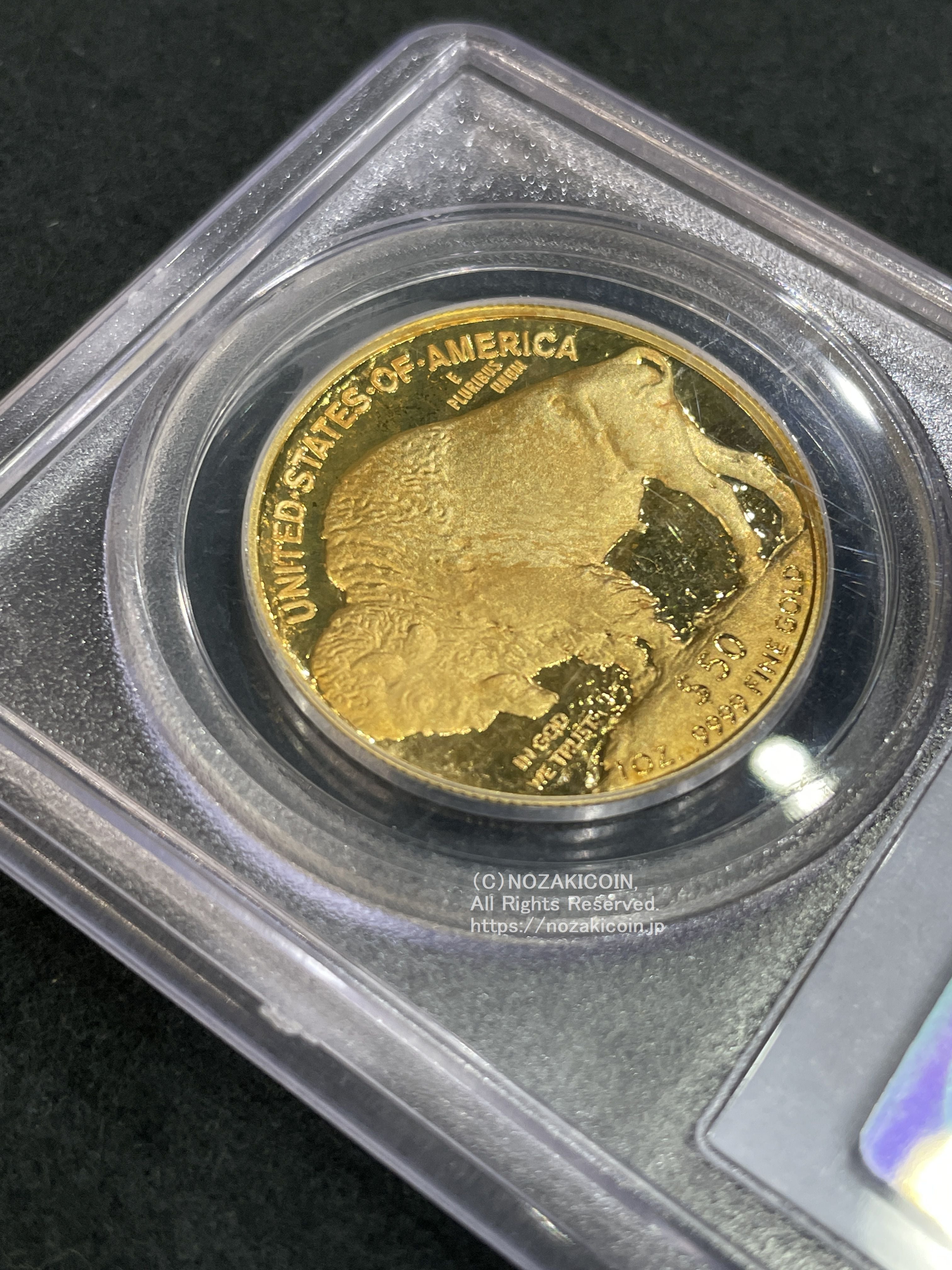 アメリカ 50ドルプルーフ金貨 バッファロー 2007年-W PCGS PR70DCAM