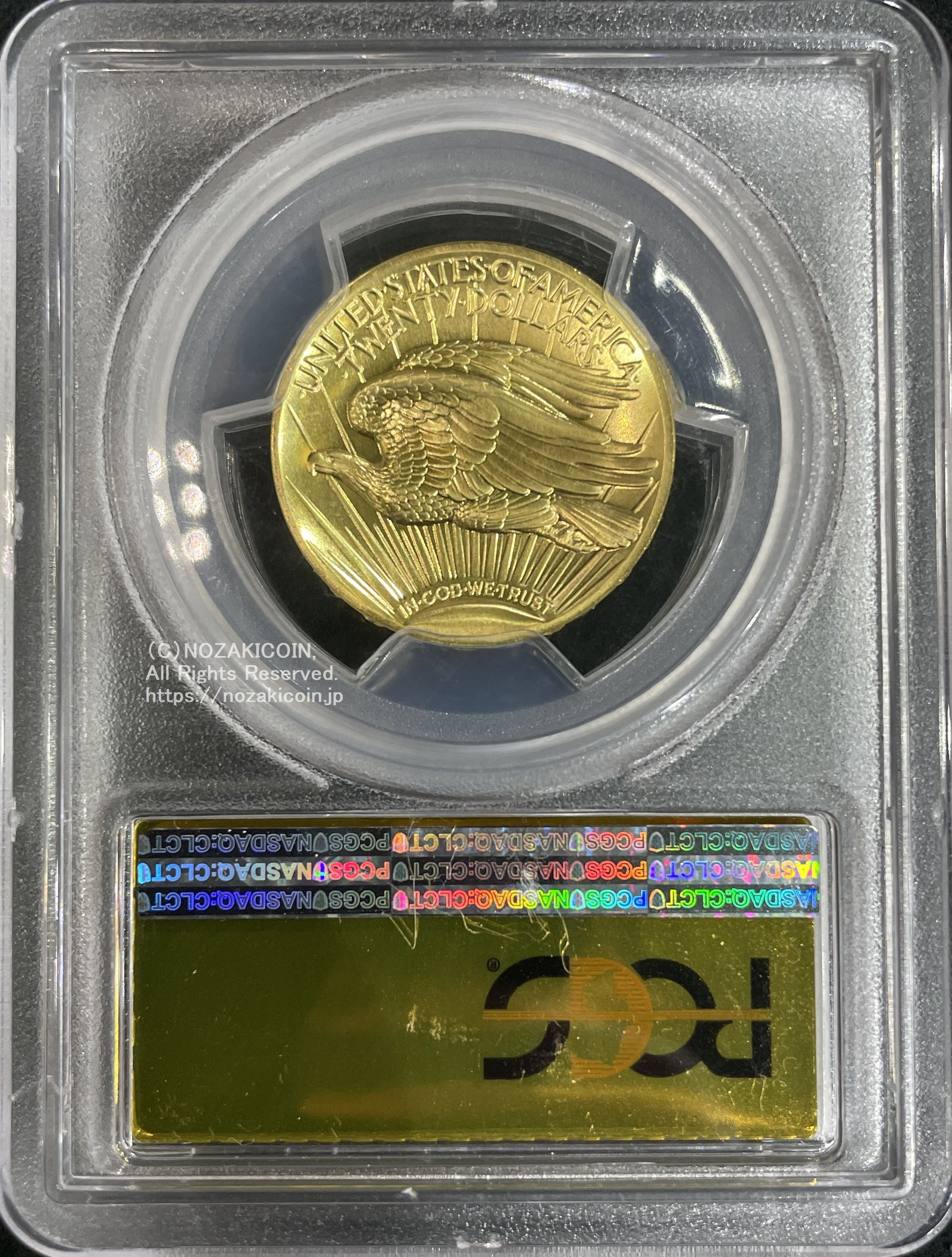 アメリカ 20ドル金貨 ウルトラハイレリーフ 2009年 完全未使用 PCGS MS70 – 野崎コイン