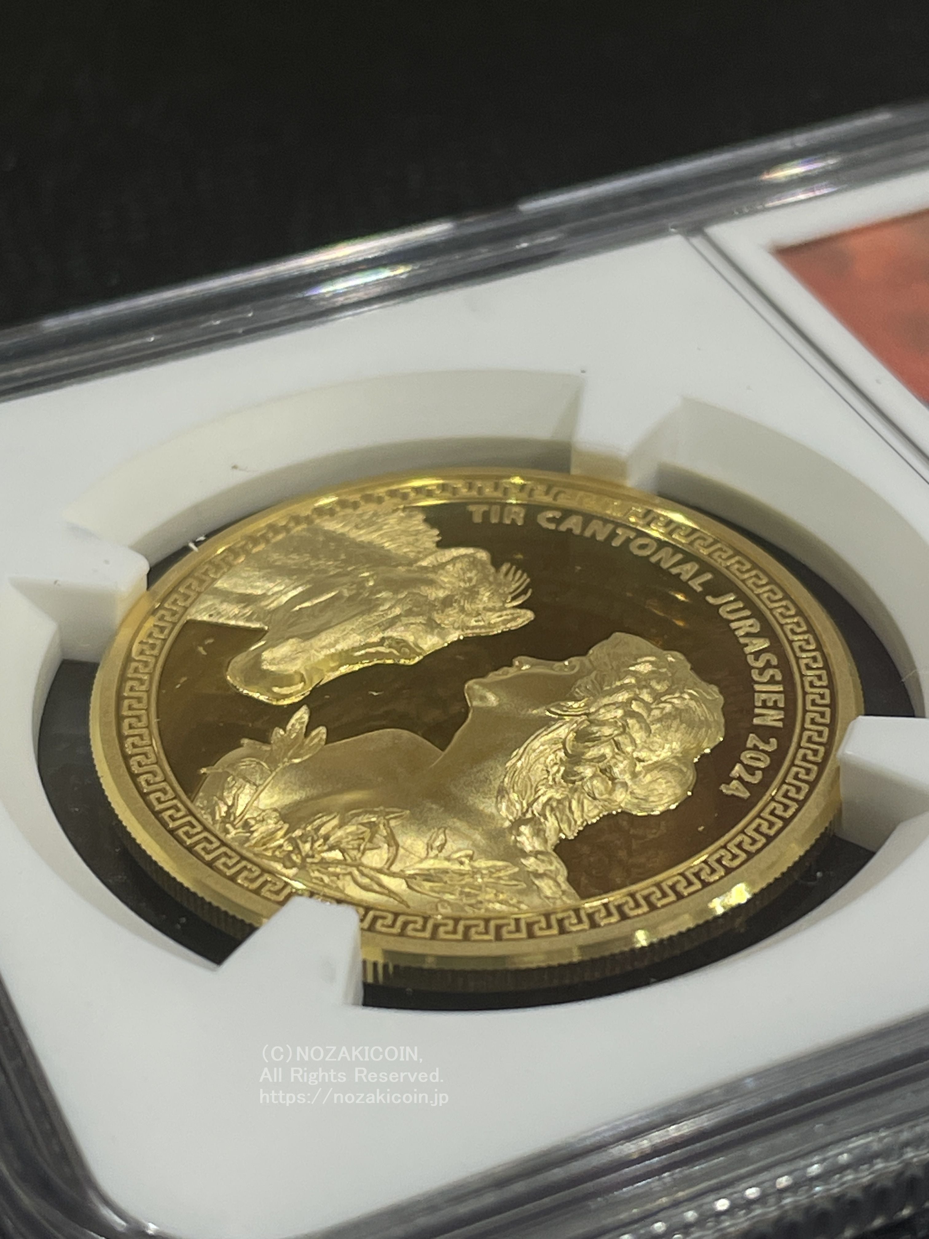 スイス 射撃祭 1000フラン金貨 2024 Jura Ultra High Relief NGC PF70