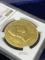 オーストリア 雲上の女神 100コロナ金貨 1908年 フランツ・ヨーゼフ NGC PF55