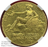 オーストリア 雲上の女神 100コロナ金貨 1908年 フランツ・ヨーゼフ NGC PROOF AU DETAILS