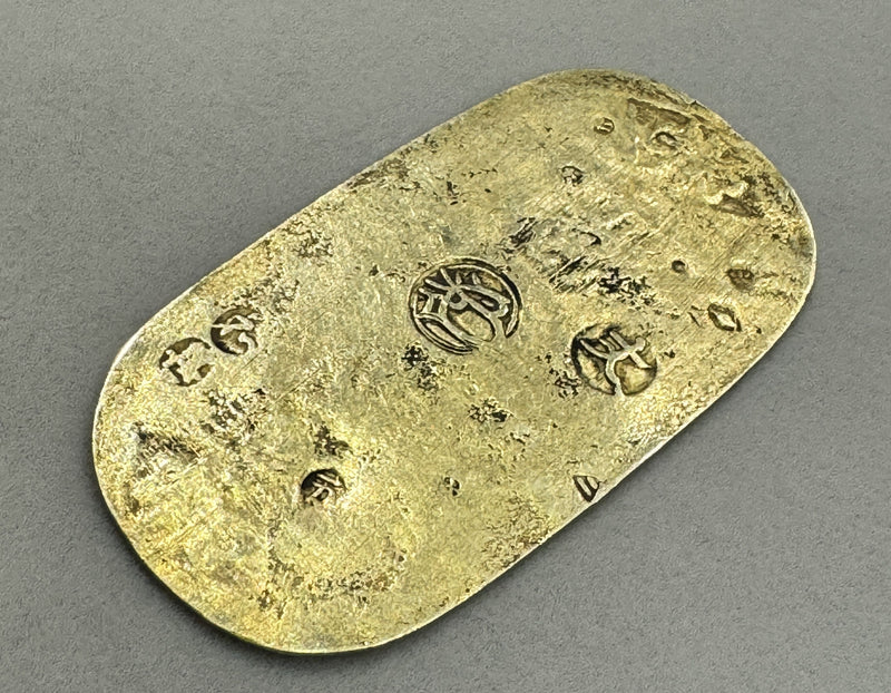 Genbun koban gold, back engraved, Wajin, with certificate of authenticity 924