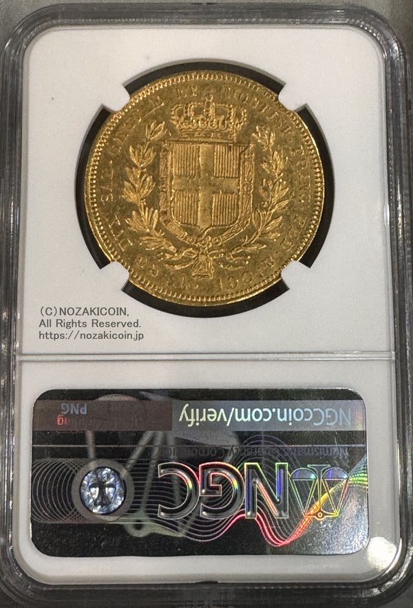 イタリア100リラ金貨 1836年 サルディーニャ カルロ・アルベルト