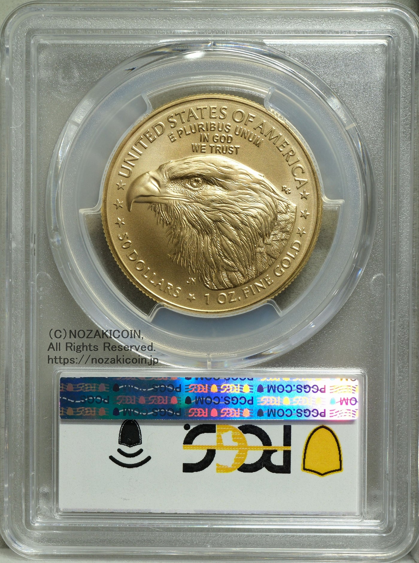アメリカ 50ドル イーグル金貨 2024年 完全未使用 PCGS MS70 – 野崎コイン