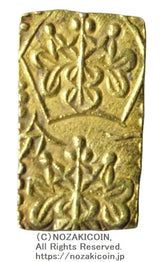 万延一分金（万延一分判金）は万延元年～慶応3年（1860～1867）に鋳造されました。品位:金574 / 銀 426 重量:0.8g
鑑定書 平成26年7月1日