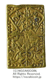 慶長一分判金は慶長6年から元禄8年(1601～1695)に鋳造されました。
品位 金857 / 銀143 量目 4.4g 片本
鑑定書 令和7年11月18日発行