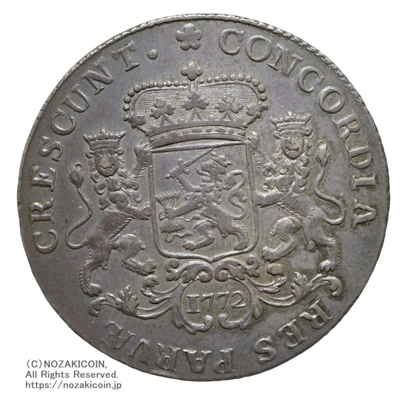 オランダ 1/2ドュカトン銀貨 1772年 – 野崎コイン