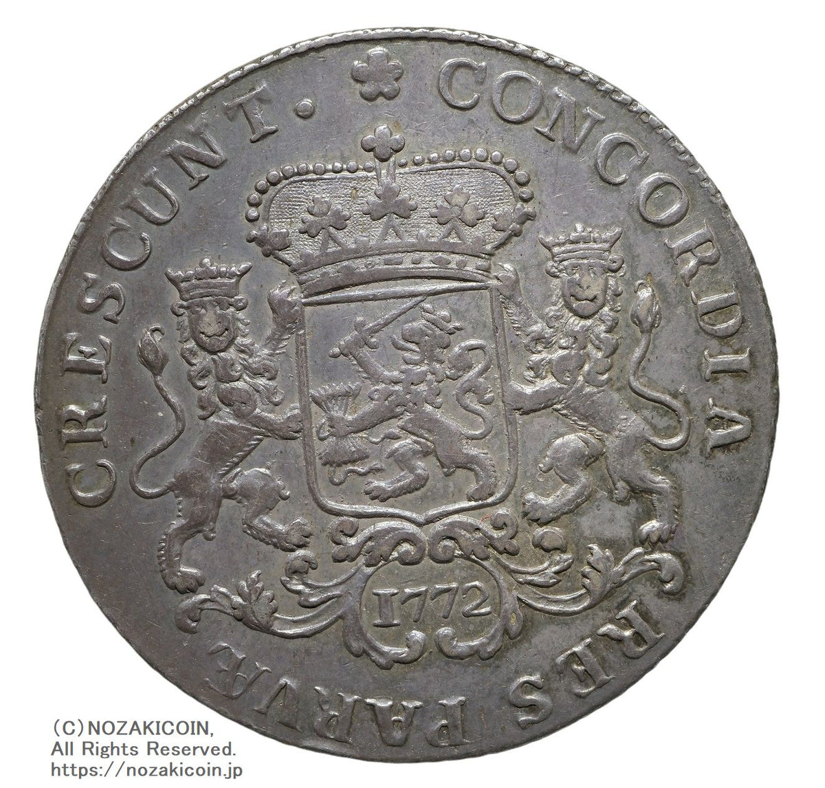 オランダ 1/2ドュカトン銀貨 1772年 – 野崎コイン