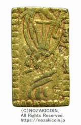 慶長一分判金は慶長6年から元禄8年(1601～1695)に鋳造されました。
品位 金857 / 銀143 量目 4.4g 逆打
鑑定書 令和6年8月20日発行