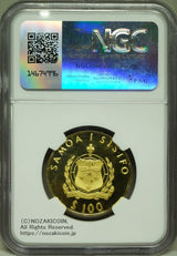 サモア チャールズ皇太子ロイヤルウエディング記念 100ドル金貨 1981年 NGC PF68 ULTRA CAMEO