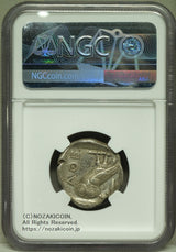 古代ギリシャ アッティカ-アテネ 440-404BCテトラドラクマ銀貨 16.97g NGC XF