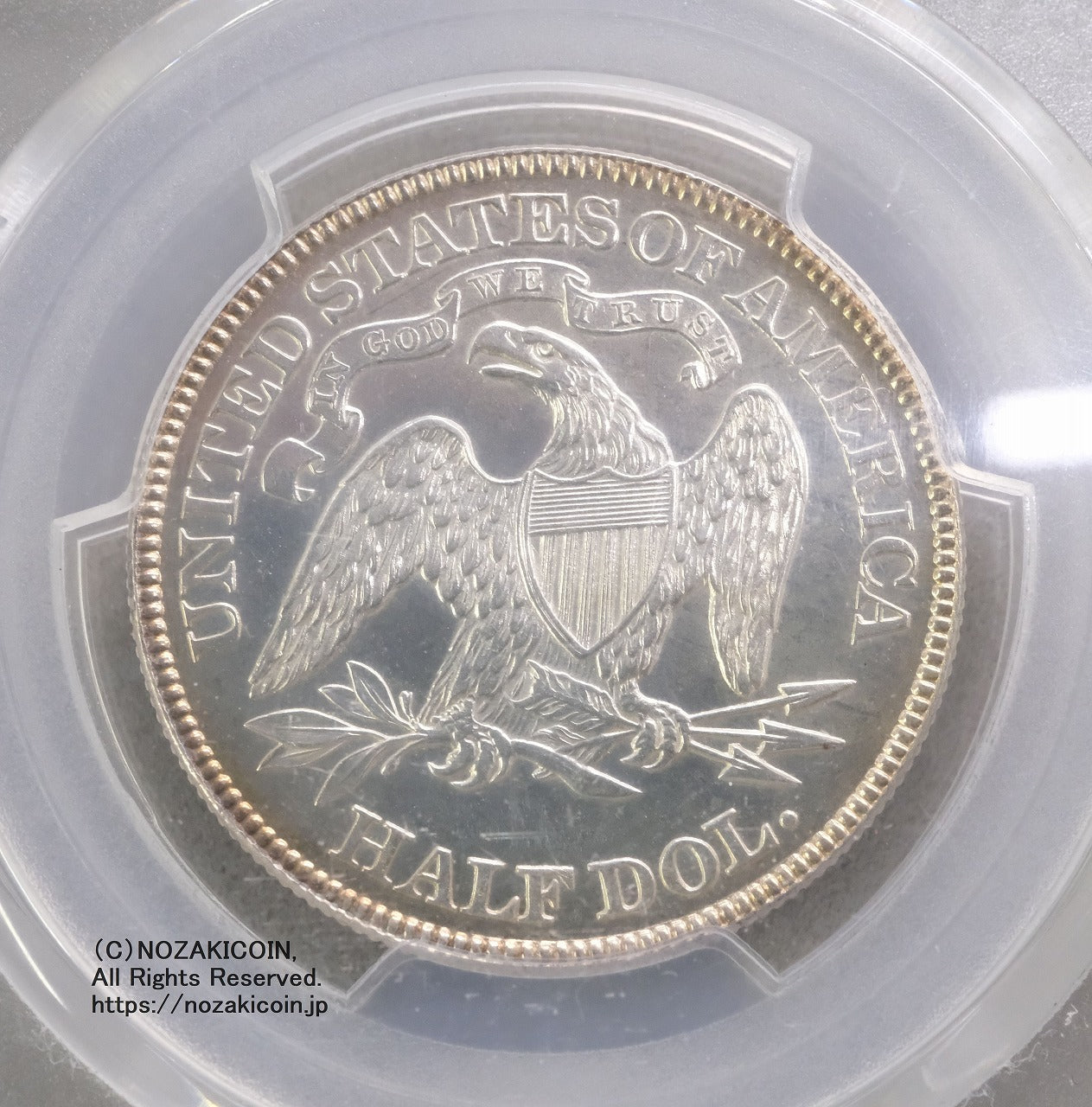 アメリカ 50セント銀貨プルーフ 女神座像 1889 PCGS PR63 – 野崎コイン