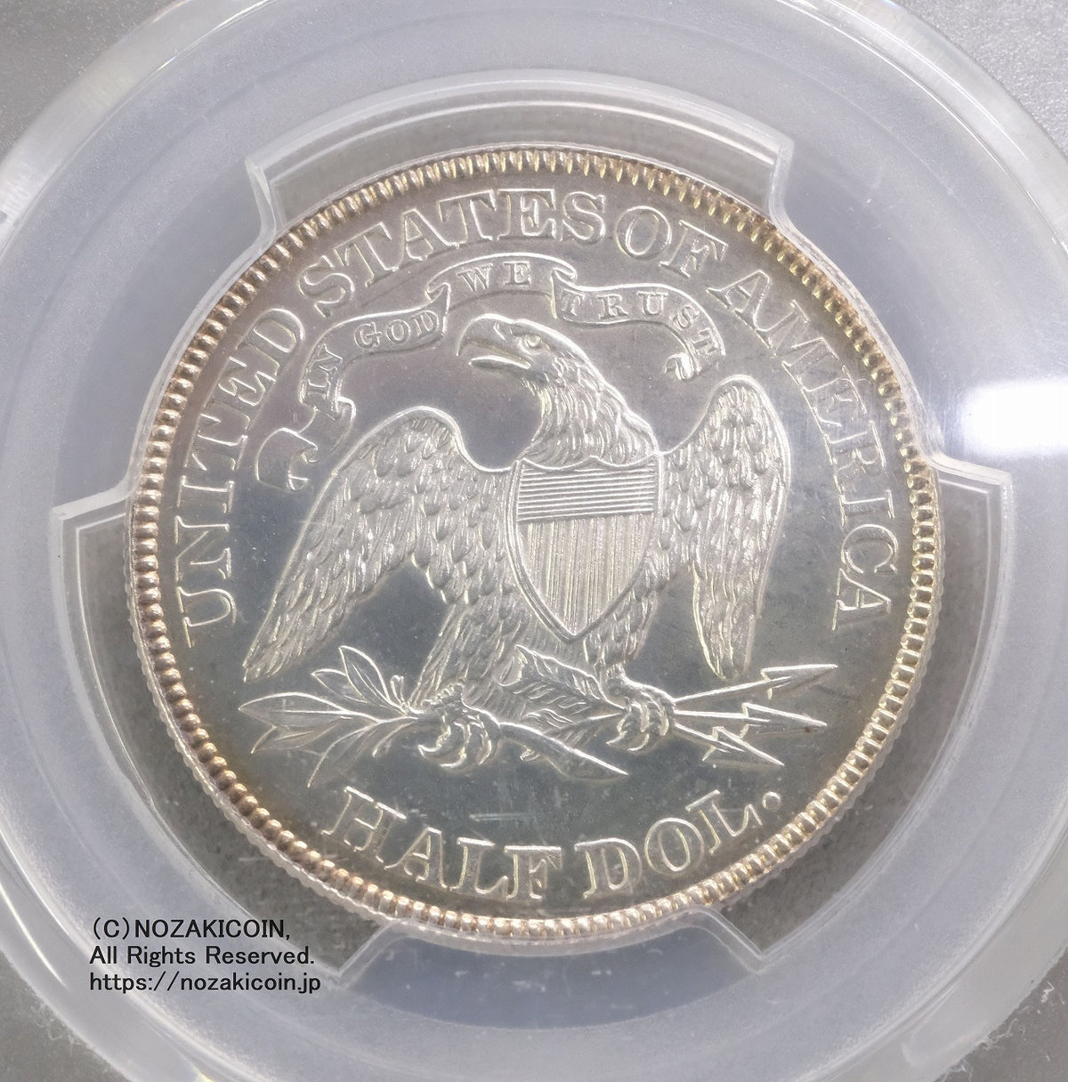 大きめの銀貨 銀品位(.925) アメリカ合衆国 シーザーズパレスの銀貨 アメリカ 50セント銀貨プルーフ 女神座像 1889 PCGS PR63 – 野崎コイン