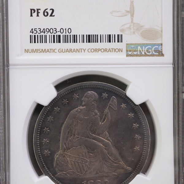 アメリカ 1ドル銀貨プルーフ 女神座像 1869 NGC PF62 – 野崎コイン