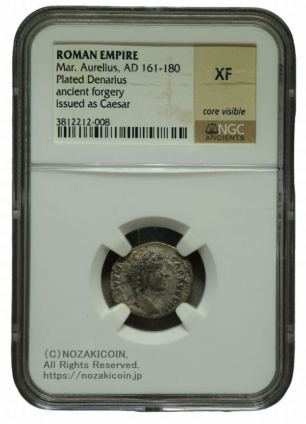 ローマ帝国 AD161-180 デナリウス銀貨 NGC XF – 野崎コイン